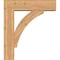Ekena Millwork Thorton Block Smooth Bracket w/ Offset Brace, Western Red Cedar, 7 1/2"W x 28"D x 32"H BKT0806X28X32THR05SWR - alternate 3